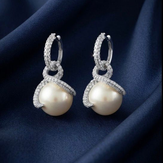Pearl Enlace Drop Earrings